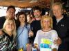 It was a double celebration: a b’day for Paige w/ hubby Paul, daughter Ashley (congrats on graduating w/ her Masters), son Matt, and friends Linda (Old School) & John at Harborside.
